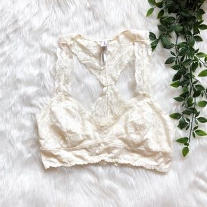 Free People Galloon Lace Racerback Bra